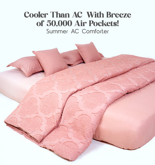 Midnight Air Threaded Comforter - Cotton Candy