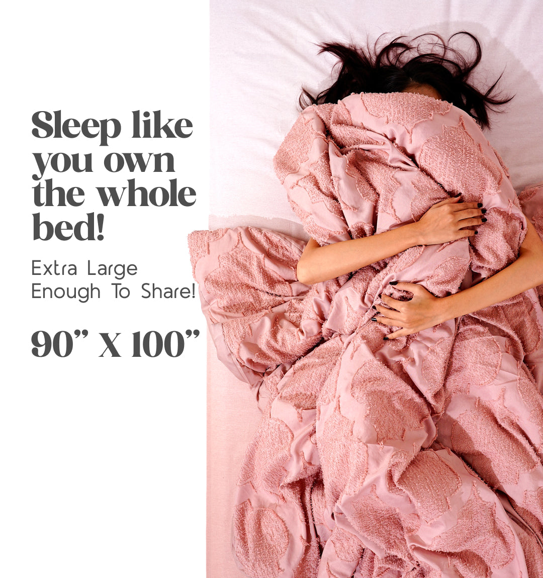 Midnight Air Threaded Comforter - Cotton Candy