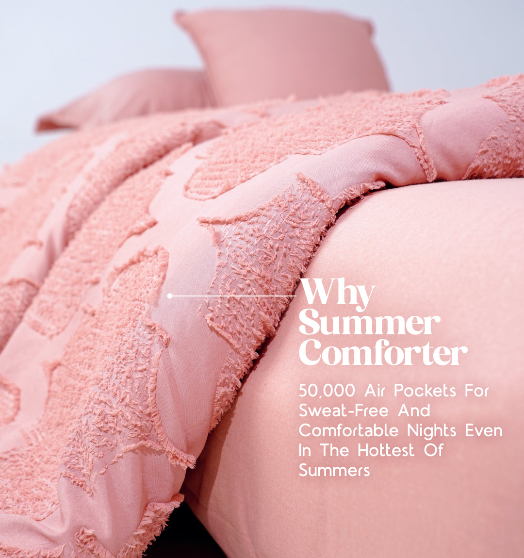 Midnight Air Threaded Comforter - Cotton Candy