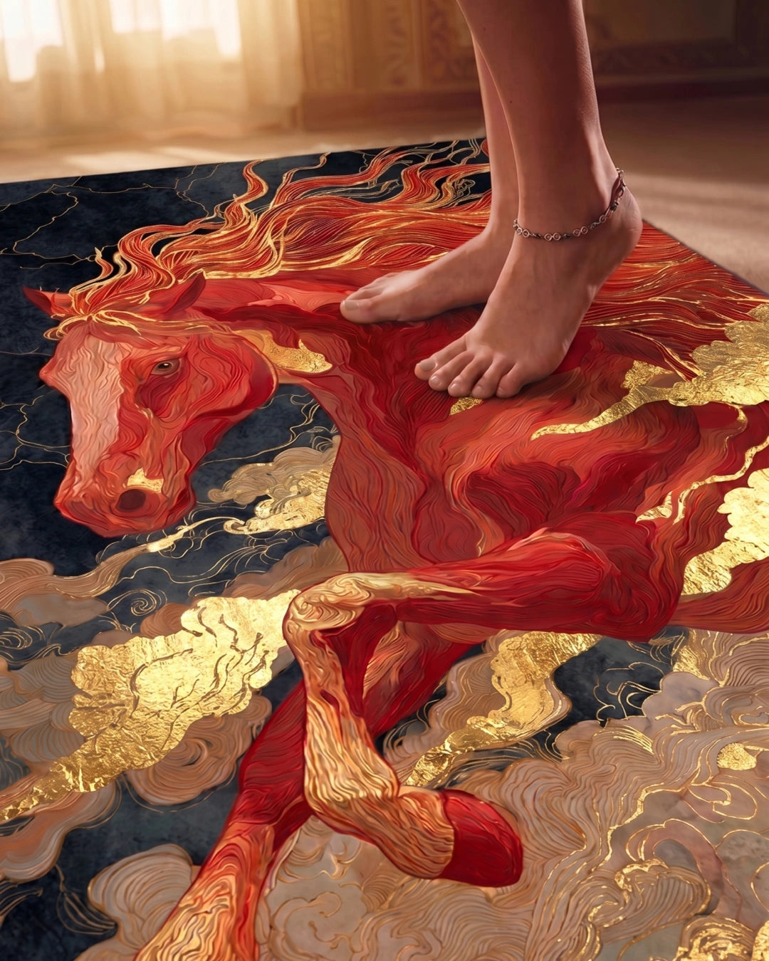 The Crimson Majesty Rug