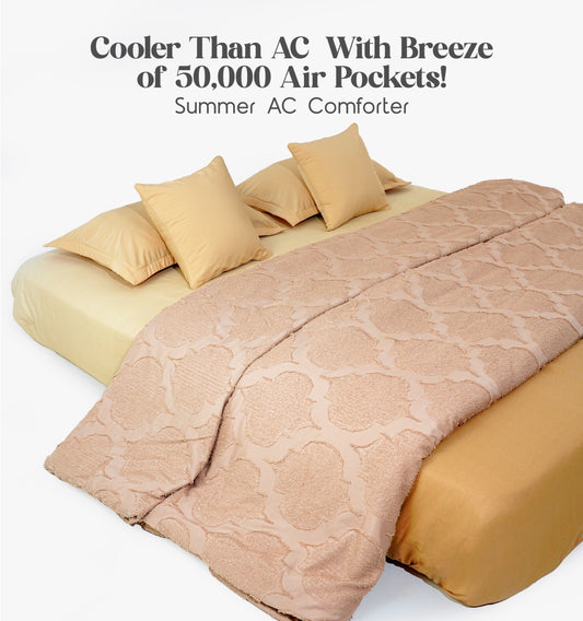 Midnight Air Threaded Comforter - Caramel