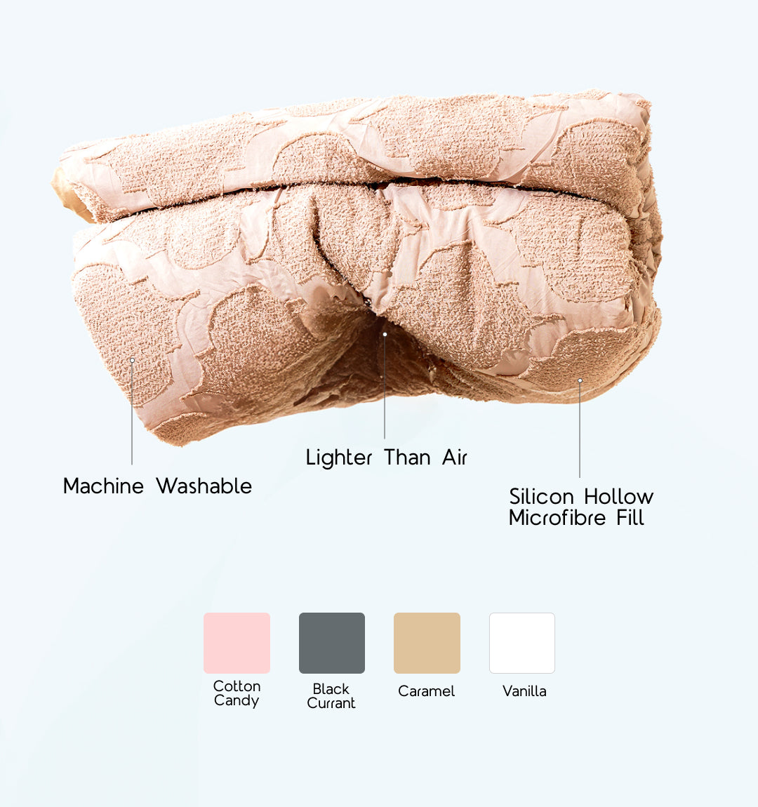 Midnight Air Threaded Comforter - Caramel