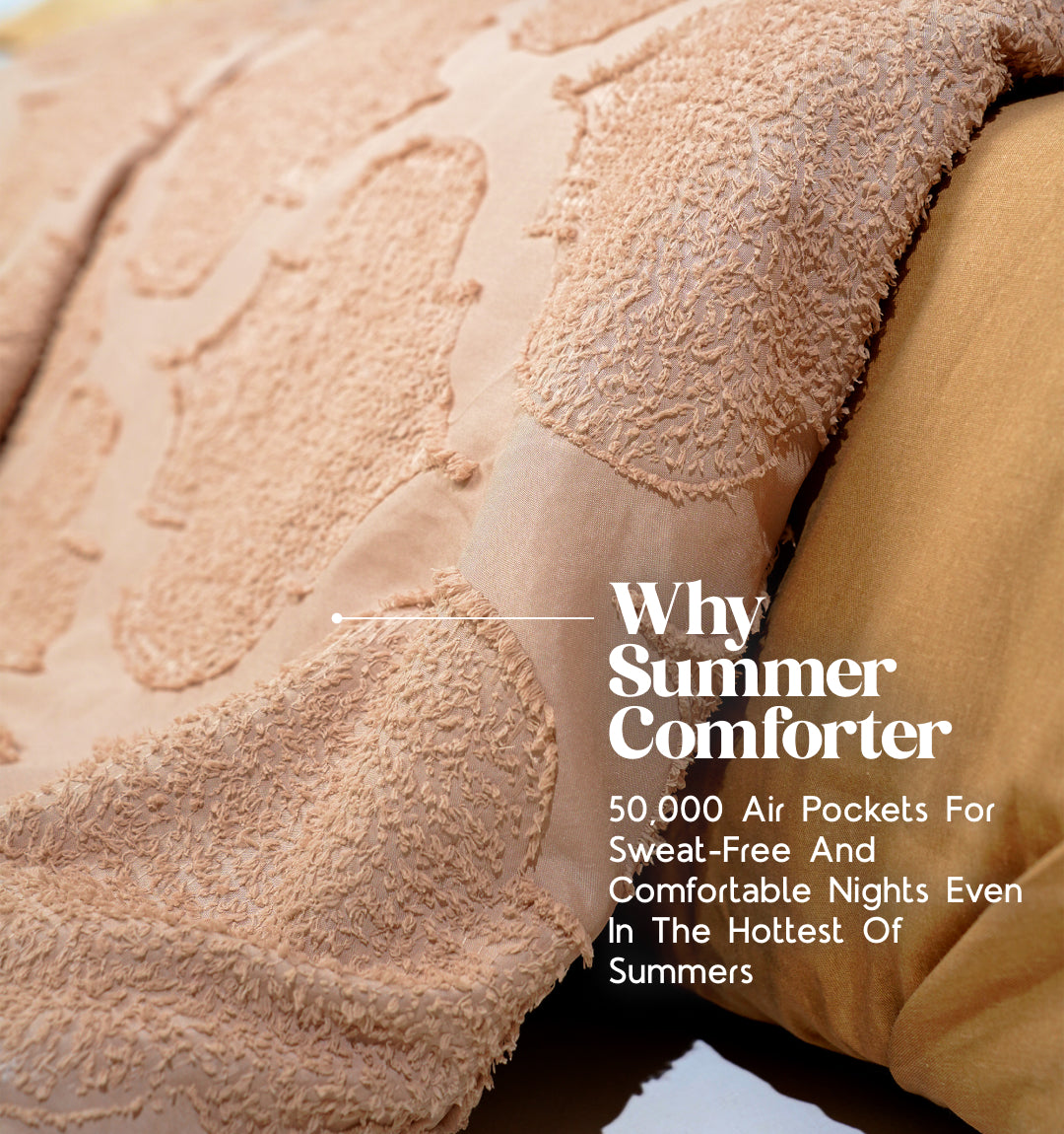 Midnight Air Threaded Comforter - Caramel