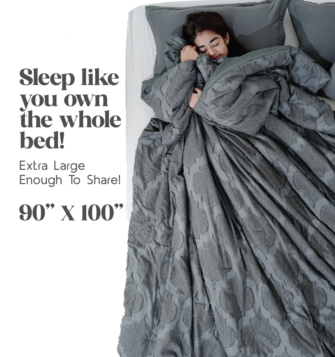 Midnight Air Threaded Comforter - Black Currant